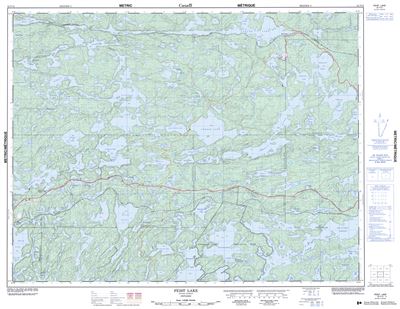 052F13 - FEIST LAKE - Topographic Map