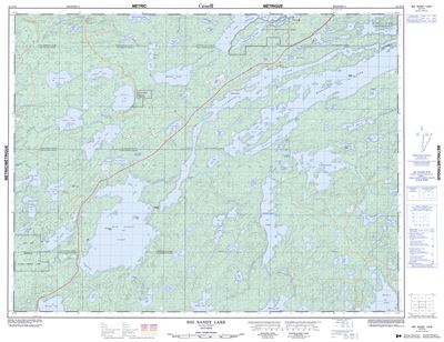 052F16 - BIG SANDY LAKE - Topographic Map
