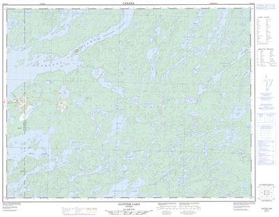 052G15 - GLITTER LAKE - Topographic Map