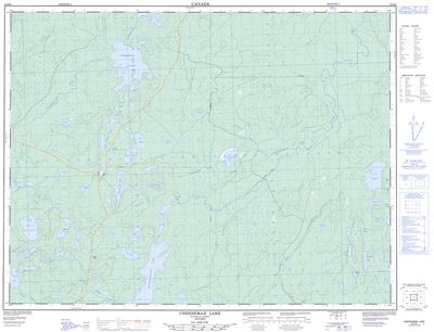 052H06 - CHEESEMAN LAKE - Topographic Map
