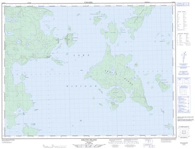 052H15 - KELVIN ISLAND - Topographic Map
