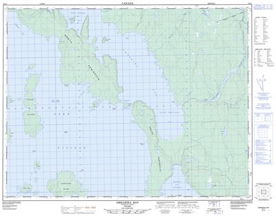 052I01 - OMBABIKA BAY - Topographic Map