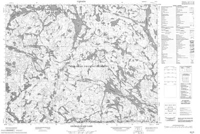 052I05 - ONAMAKAWASH LAKE - Topographic Map
