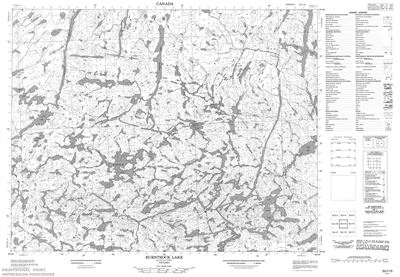 052I13 - BURNTROCK LAKE - Topographic Map