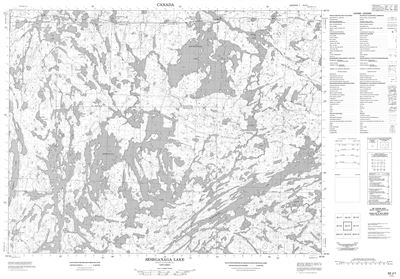 052J01 - SESEGANAGA LAKE - Topographic Map