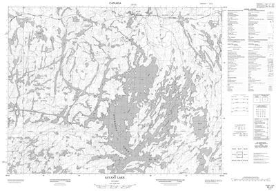 052J02 - SAVANT LAKE - Topographic Map