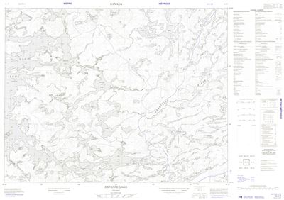 052J05 - EXPANSE LAKE - Topographic Map