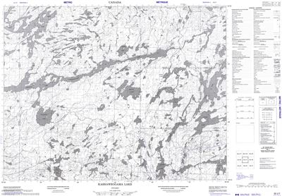 052J07 - KASHAWEOGAMA LAKE - Topographic Map