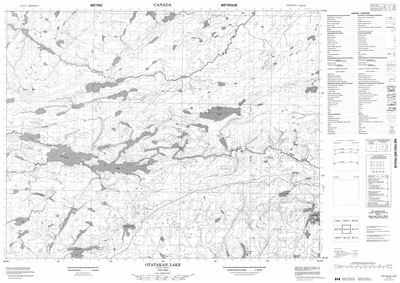 052J13 - OTATAKAN LAKE - Topographic Map
