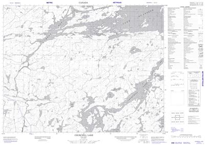 052J14 - CHURCHILL LAKE - Topographic Map