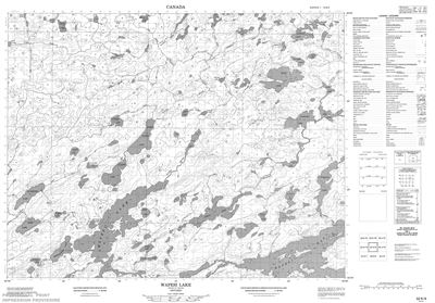 052K09 - WAPESI LAKE - Topographic Map