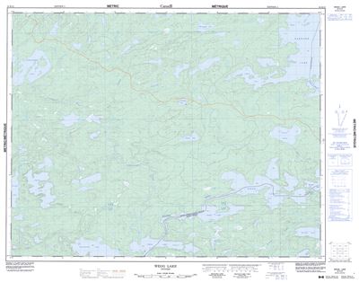 052K12 - WEGG LAKE - Topographic Map