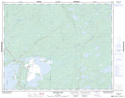 052K14 - PAKWASH LAKE - Topographic Map