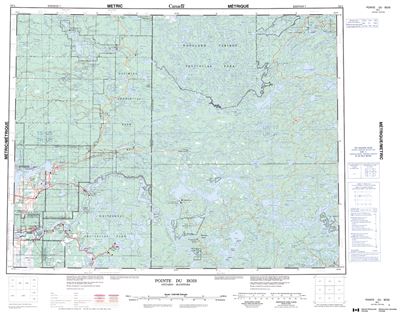 052L - POINTE DU BOIS - Topographic Map