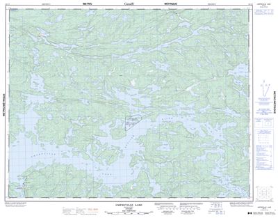 052L07 - UMFREVILLE LAKE - Topographic Map