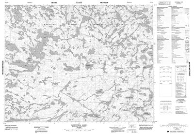 052L10 - DOWSWELL LAKE - Topographic Map