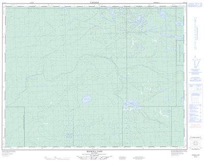 052L12 - MASKWA LAKE - Topographic Map