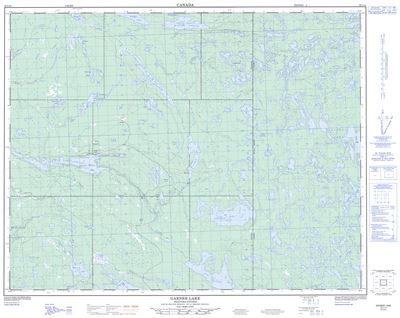 052L14 - GARNER LAKE - Topographic Map
