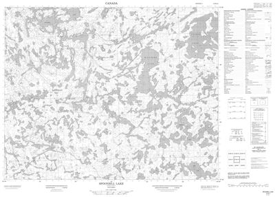 052M10 - SPOONBILL LAKE - Topographic Map