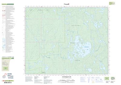 052M12 - SASAGINNIGAK LAKE - Topographic Map