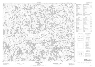 052M15 - ONEPINE LAKE - Topographic Map