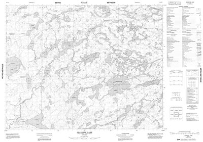052N01 - JEANETTE LAKE - Topographic Map
