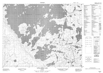 052N03 - LITTLE TROUT LAKE - Topographic Map