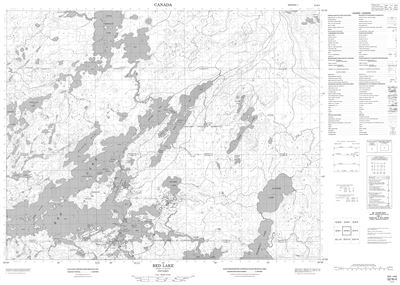 052N04 - RED LAKE - Topographic Map