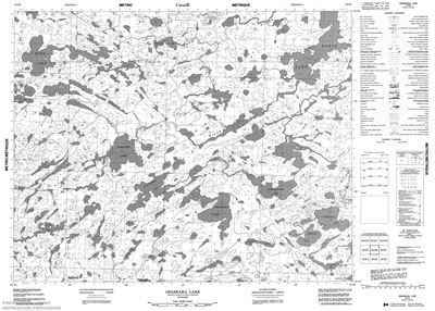 052O06 - OBASKAKA LAKE - Topographic Map