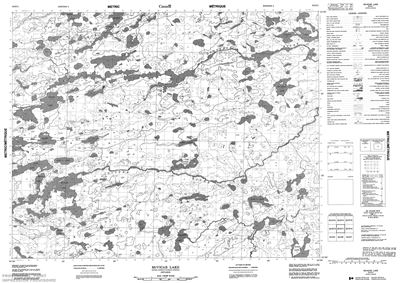 052O11 - MCVICAR LAKE - Topographic Map