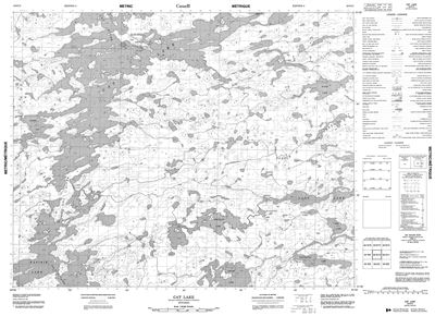 052O12 - CAT LAKE - Topographic Map