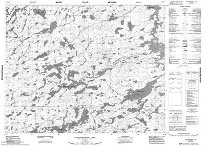 052O14 - UPTURNEDROOT LAKE - Topographic Map