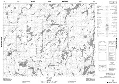 052P01 - SIM LAKE - Topographic Map
