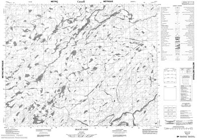 052P05 - SEACH LAKE - Topographic Map