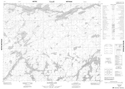 052P08 - KAWITOS LAKE - Topographic Map