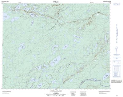 052P11 - CRERAR LAKE - Topographic Map