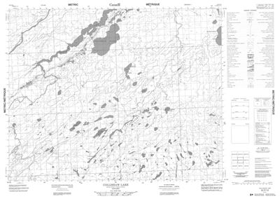 052P12 - COLLISHAW LAKE - Topographic Map
