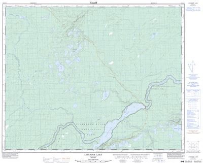 052P13 - LYSANDER LAKE - Topographic Map