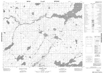 052P15 - OZHISKI LAKE - Topographic Map