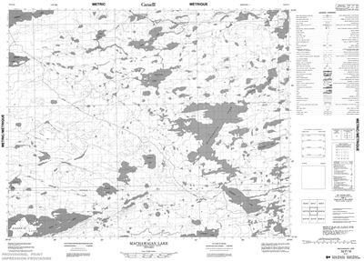 052P16 - MACHAWAIAN LAKE - Topographic Map