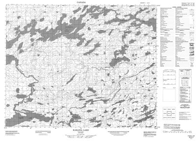 053A01 - KABANIA LAKE - Topographic Map