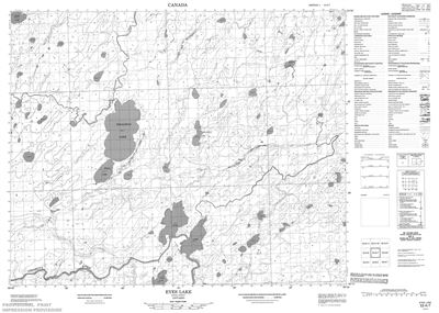 053A07 - EYES LAKE - Topographic Map