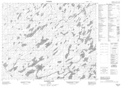 053A08 - NANKIKA LAKE - Topographic Map