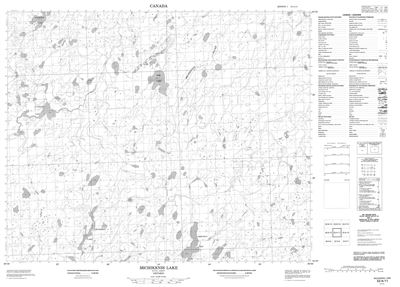 053A11 - MICHIKENIS LAKE - Topographic Map