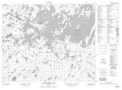 053A14 - WUNNUMMIN LAKE - Topographic Map