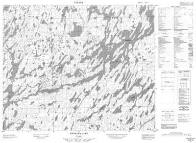 053A16 - WAPIKOPA LAKE - Topographic Map