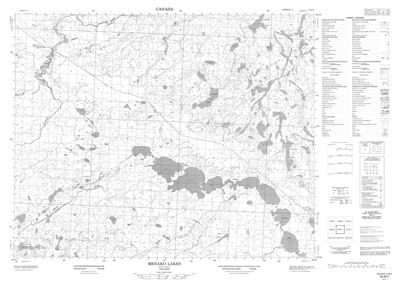 053B01 - MENAKO LAKES - Topographic Map