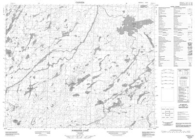 053B08 - FORESTER LAKE - Topographic Map