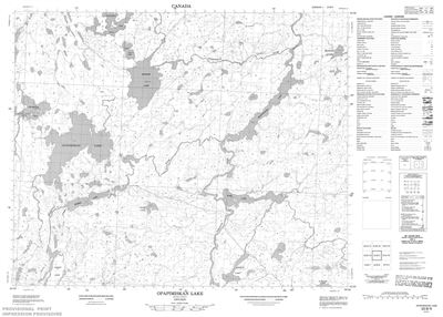 053B09 - OPAPIMISKAN LAKE - Topographic Map