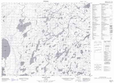 053B11 - YOYOY LAKE - Topographic Map